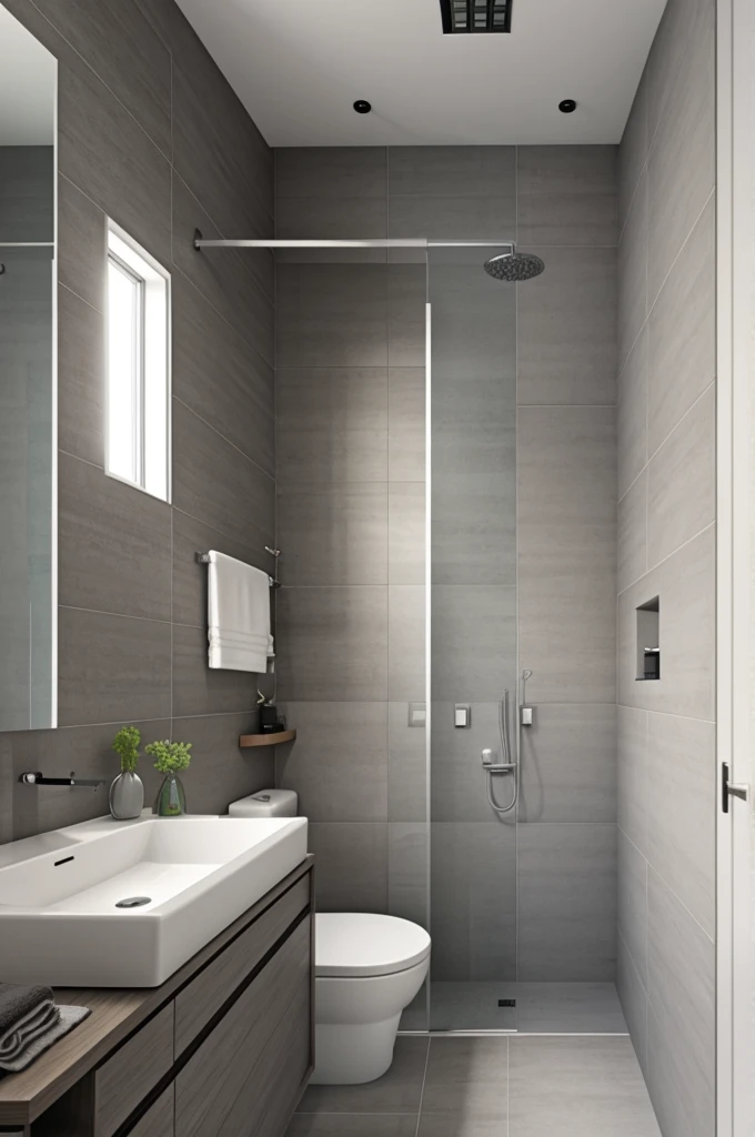 gray bathroom design