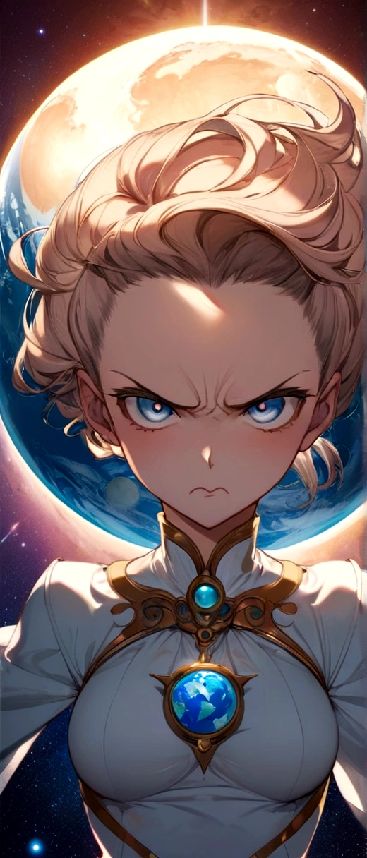 Humanize the planet Venus,have an angry expression (that you come be a man)