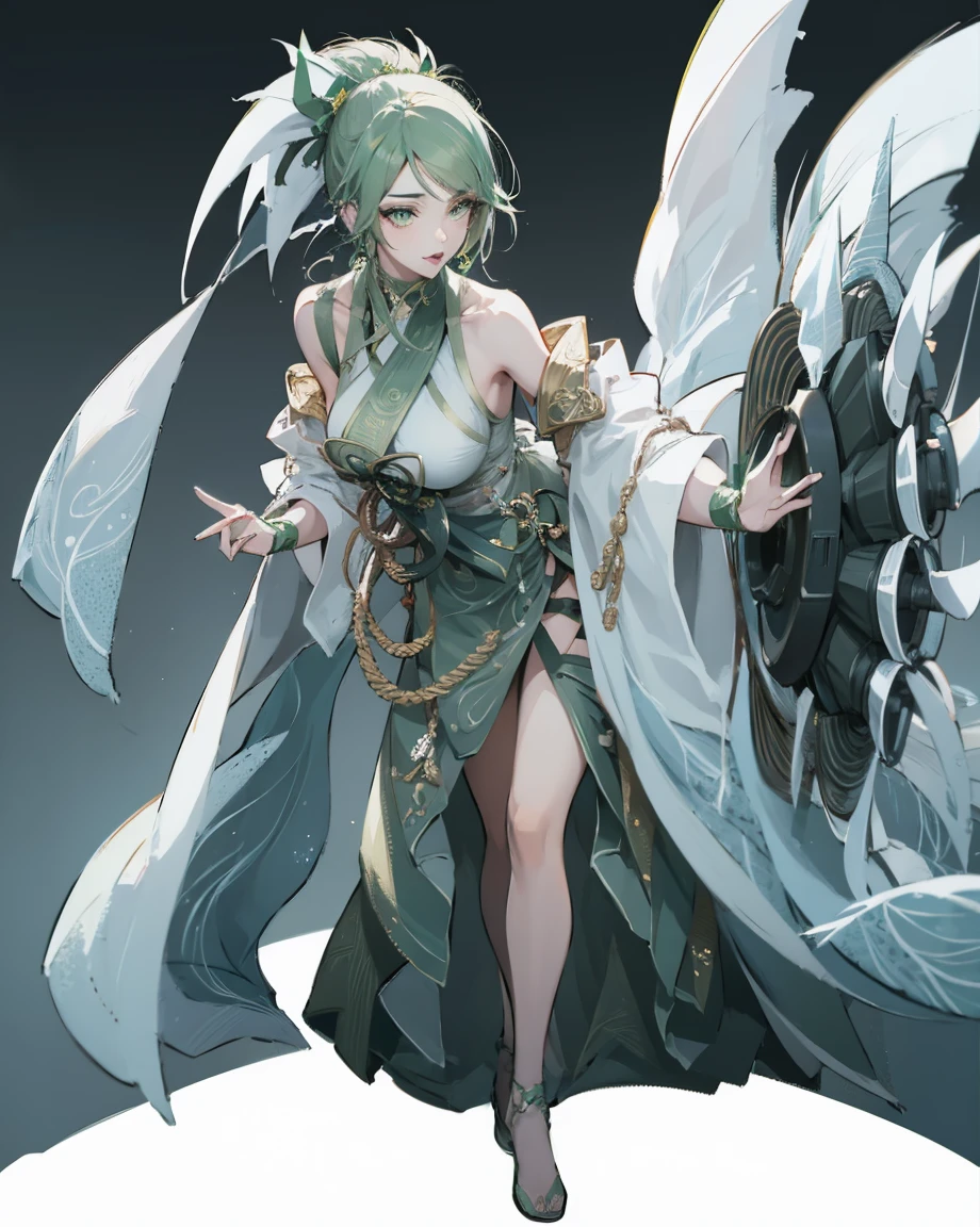 1 plump girl, Full body standing painting, solo, Ninja clothes, Gorgeous white dress, akali, akali League of Legends, akali mask, (Block number. 1:1.2),
