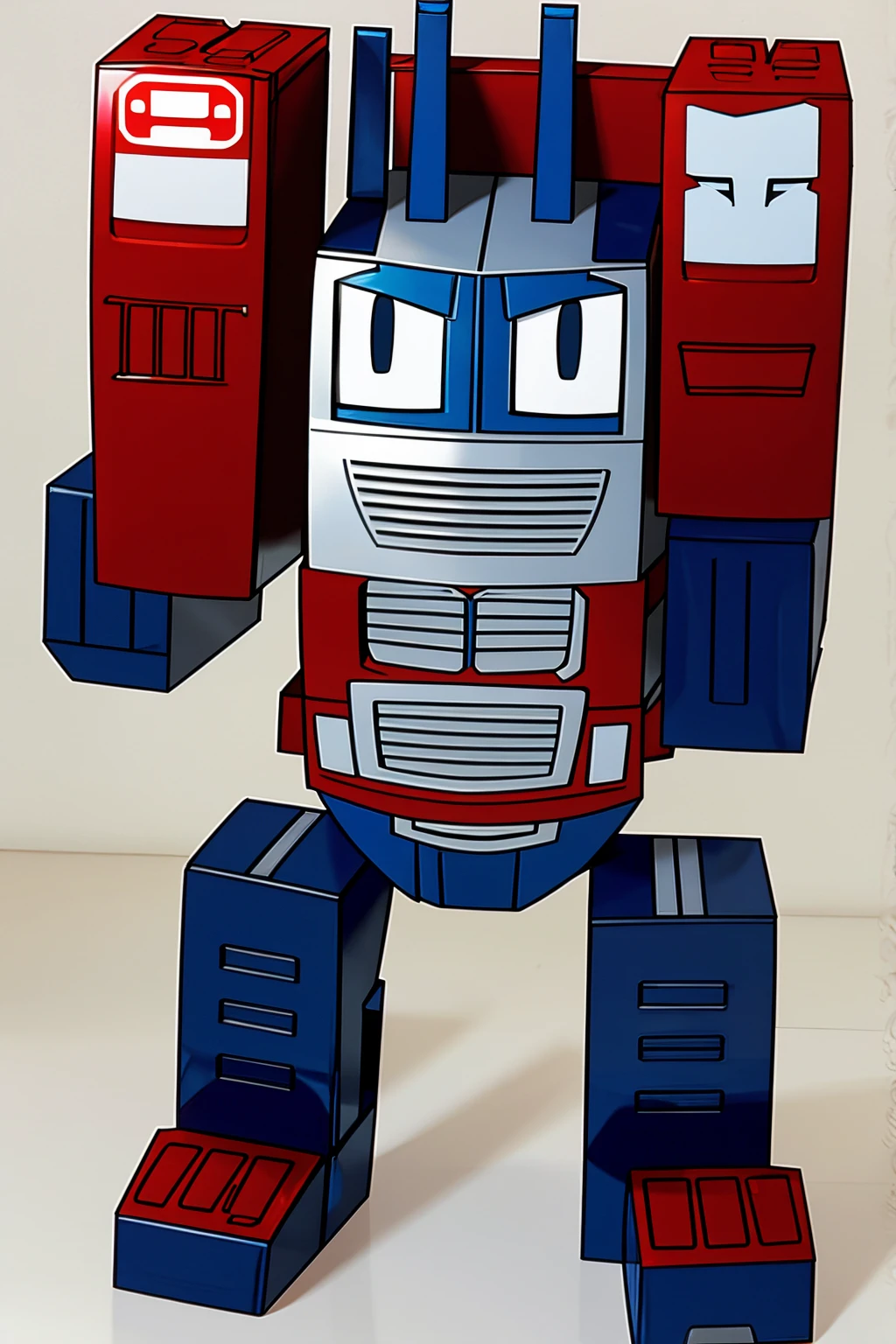 Optimus prime playing Nintendo