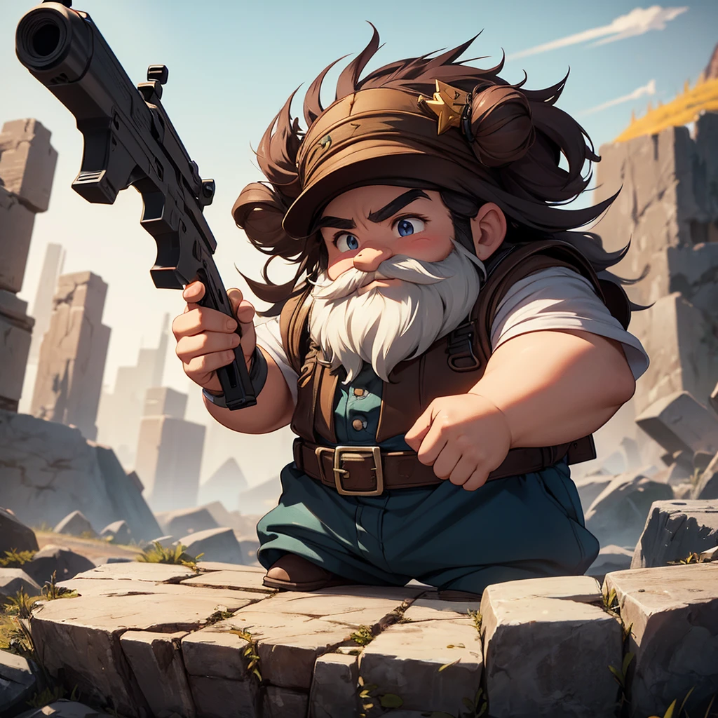 Dwarf with gun