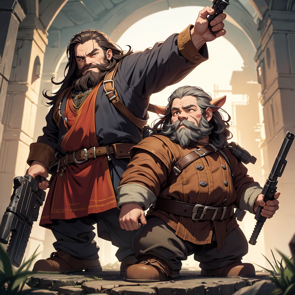 Dwarf with gun