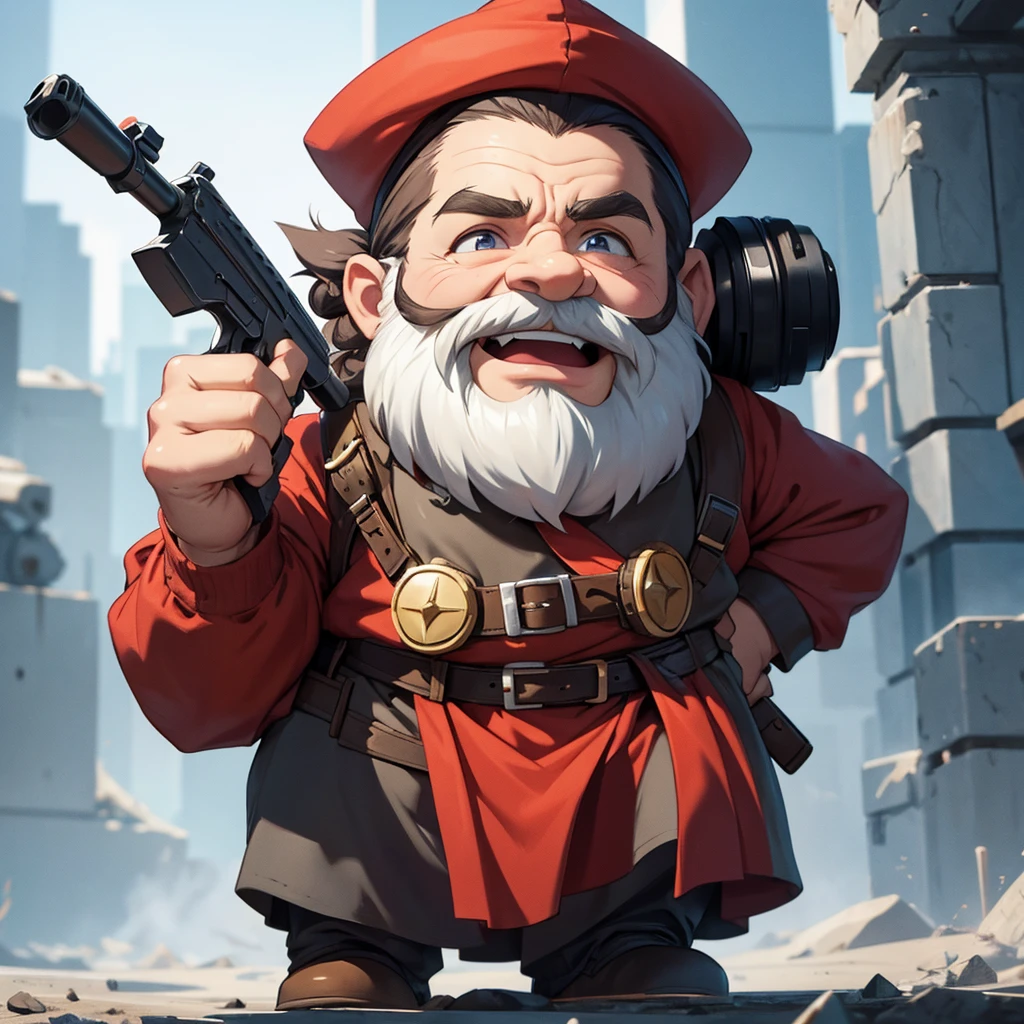 Dwarf with gun