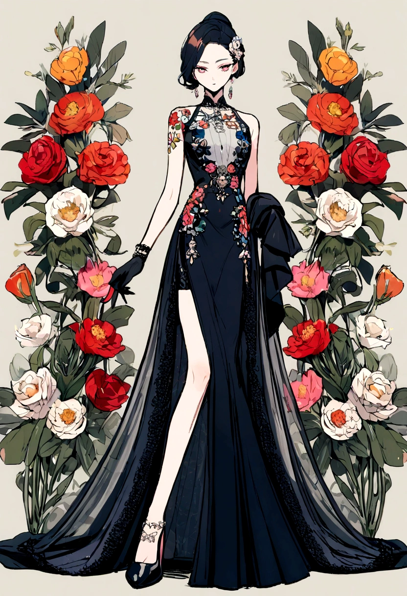 Flowers designed by Prada, stickers, Prada, elegant, Elegance. 