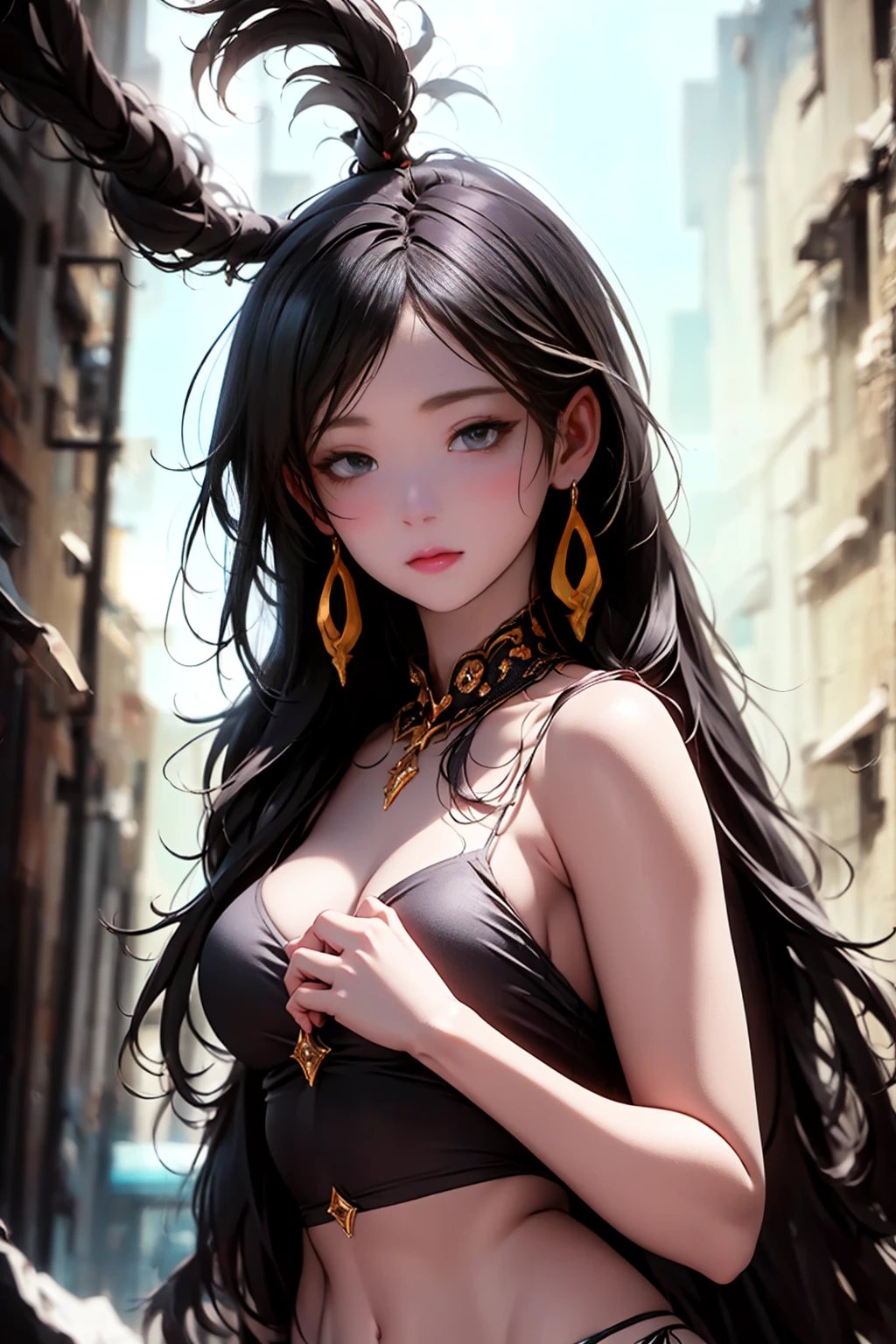 anime, cuerpo entero, plano general, a young woman of the stars, shimmering fur, celestial antennae, wondershell, dreamscape planetary landscape, cosmic enchantment, surreal art, vibrant and alien palette, (best quality,4k,8k,highres,masterpiece:1.2),ultra-detailed,(realistic,photorealistic,photo-realistic:1.37),highly detailed face, beautiful detailed eyes, beautiful detailed lips, extremely detailed eyes and face, long eyelashes, intricate details, otherworldly, cinematic lighting, dramatic shadows, volumetric lighting, glowing, ethereal, mesmerizing, dreamlike, magical realism