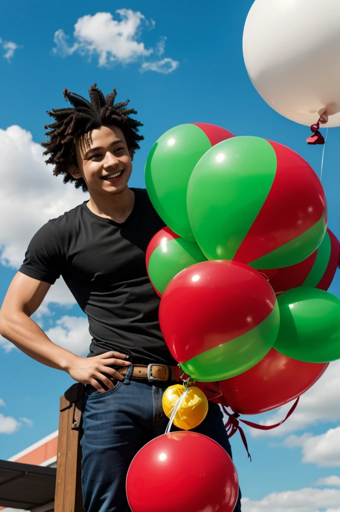 A balloon with deku's face