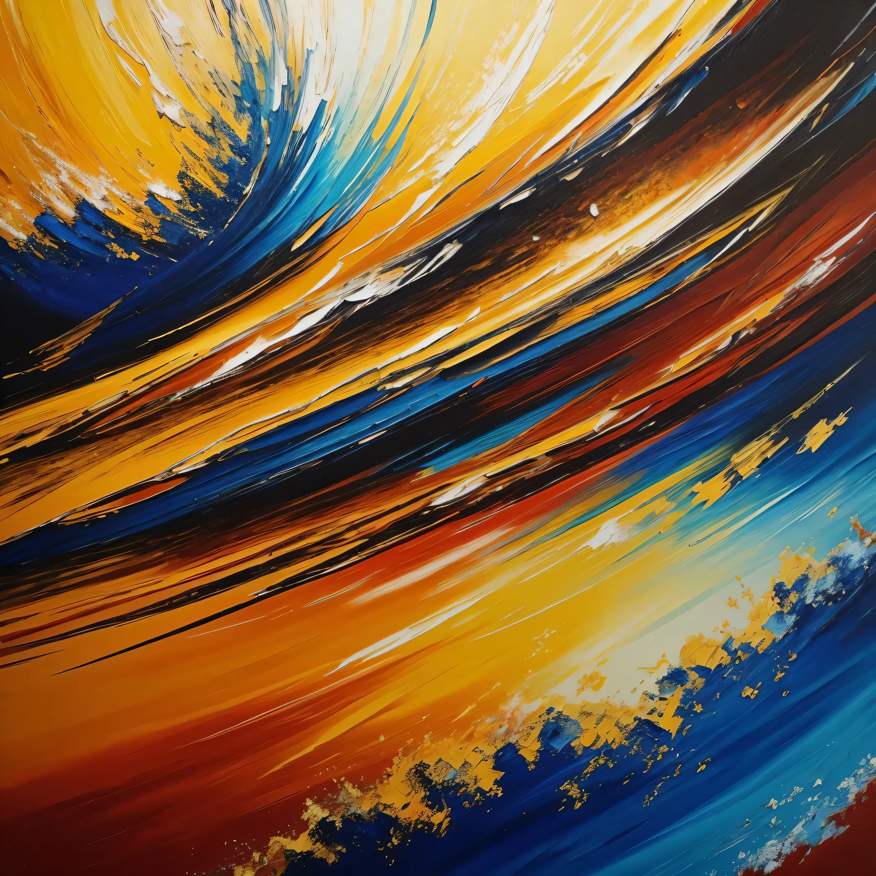 oil painting:1.3, abstract, masterpiece, best quality, ultra-detailed:1.3, pattern, intricate, #faf3dd and #ffa69e