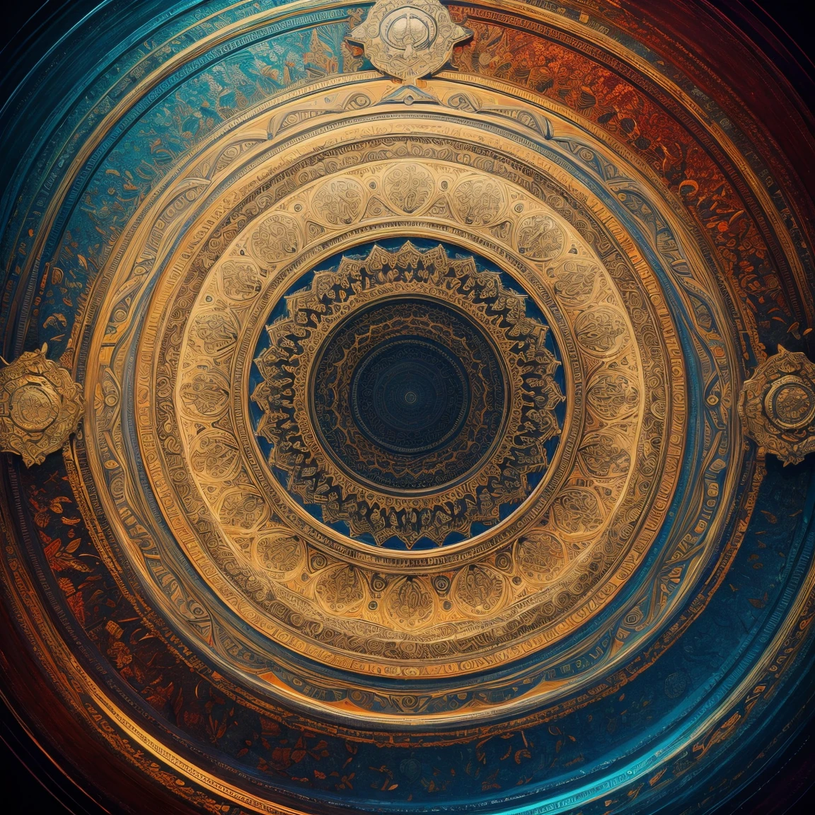 digital painting:1.3, abstract, masterpiece, best quality, ultra-detailed:1.3, pattern, intricate, #faf3dd and #ffa69e