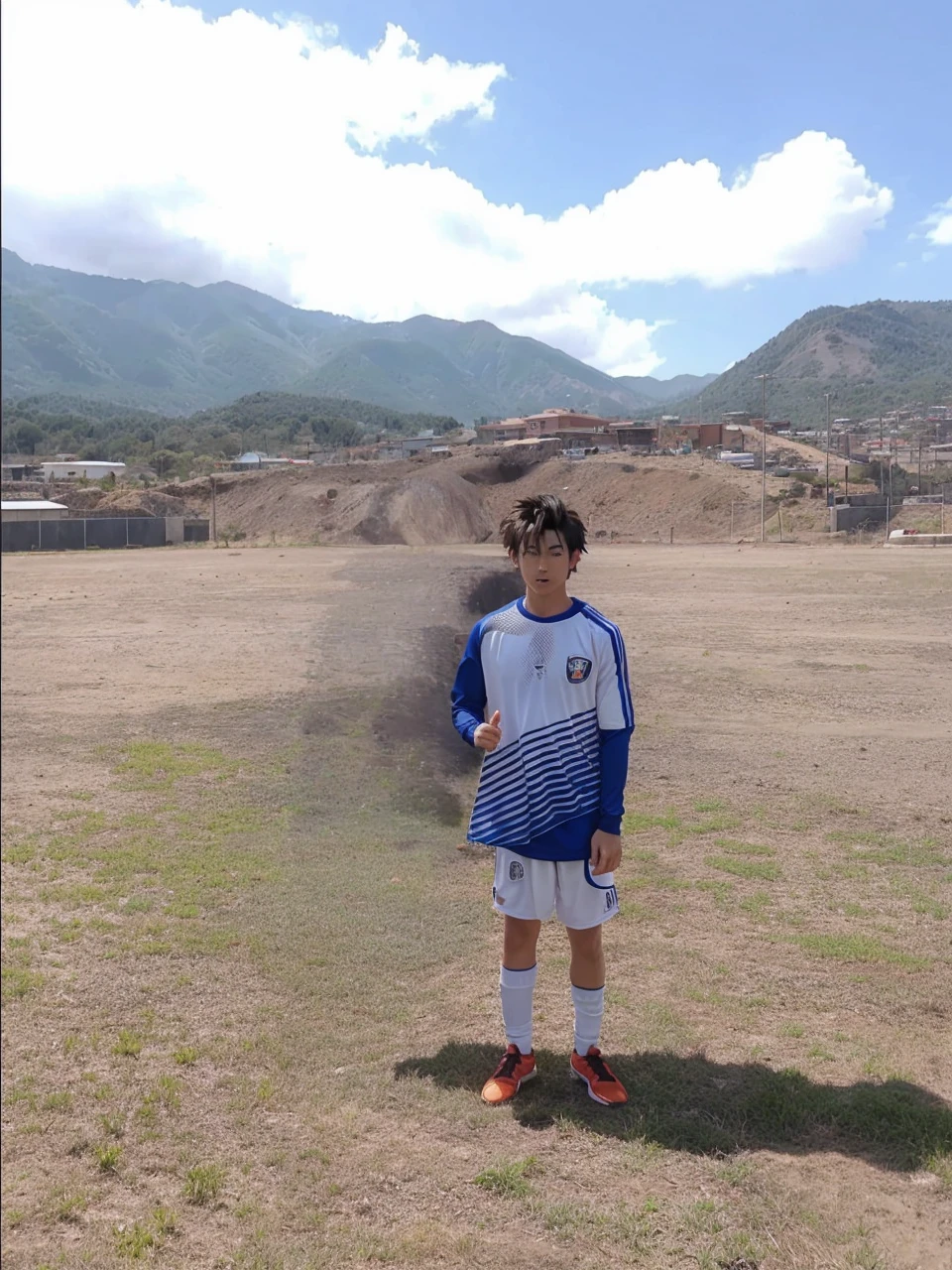 Goku with soccer clothes