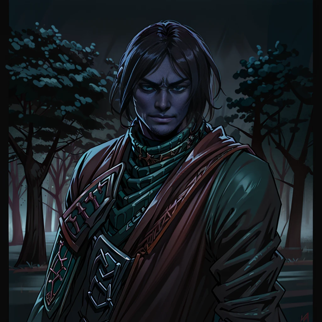 picture of a man, eyes are open, emerald green eyes, dark detailed eyes, plano de fundo Van Helsing, estilo Van Helsing, Van Helsing, taken,realist Solomon Kane, as Solomon Kane, Portrait of a Bloody Hunter, Tim Bradstreet, bloody art, Strange West, Jesse McCree, Director: Hiroyuki Tajima, Dead Lands, Shooter, Make software, Director: Yoshihiko Wada, Leiji Matsumoto, Художественный стиль Red Dead Redemption