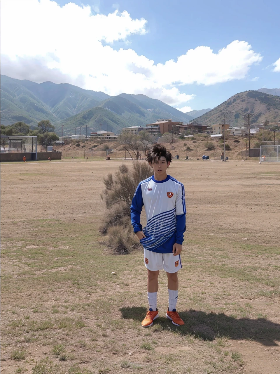 Goku with soccer clothes 