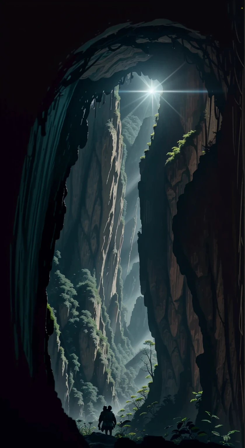 (35mmstyle:1.2), Highly detailed RAW color Photo, Rear Angle, looking out at magical lush green rain forest on alien planet), vivid detail, (exotic alien planet), toned body, big butt, (sci-fi), (mountains:1.1), (lush green vegetation), (two moons in sky:0.8), (highly detailed, hyperdetailed, intricate), (lens flare:0.7), (bloom:0.7), particle effects, raytracing, cinematic lighting, shallow depth of field, photographed on a Sony a9 II, 35mm wide angle lens, sharp focus, cinematic film still from Gravity 2013, viewed from behind, dynamic angle