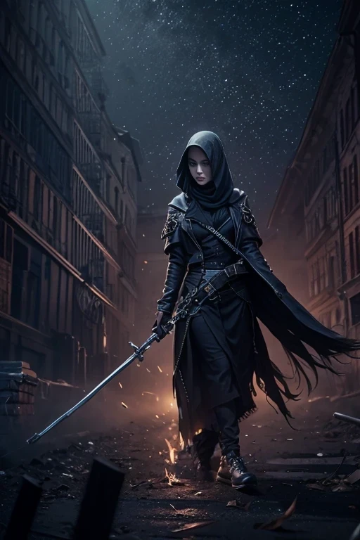 Masterpiece,  a beautiful and scary 25 years old female grim reaper,  scary and gloomy background, darkside vibes, HD gaming, , cinematic lighting, 16K, ultra high res.photorealistic, UHD, RAW, DSLR, 