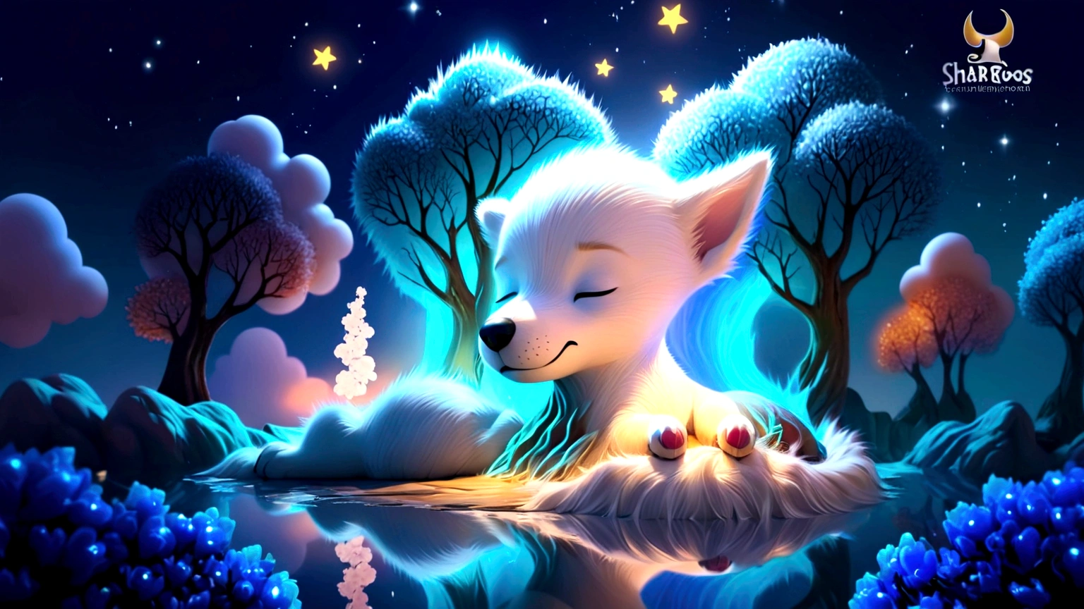 cute dog sleeping