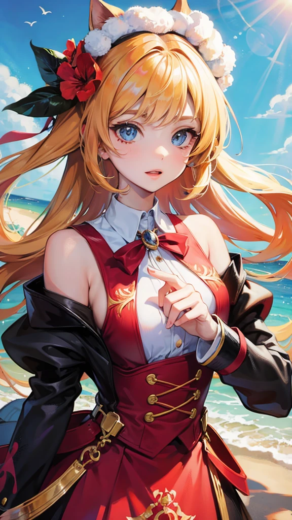 A very beautiful anime girl