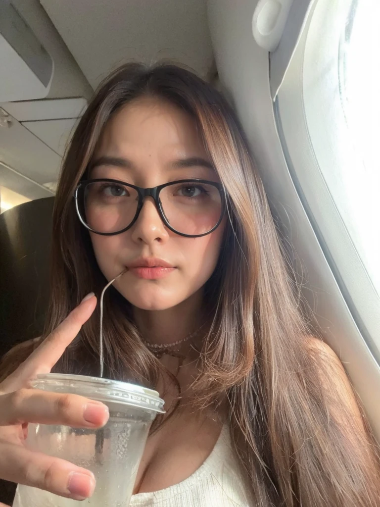 (best quality,8k,highres,masterpiece:1.2), realistic, photorealistic:1.37, UHD, studio lighting, sharp focus, extreme detail description, professional, vivid colors, bokeh, portraits, extremely detailed face texture, beautiful detailed eyes, beautiful detailed lips, extremely detailed hair, dark colored hair, youthful appearance, big round breast, cleavage, proportional eyes, seducing smile, clean and natural face, no makeup, bare face, indonesian face,