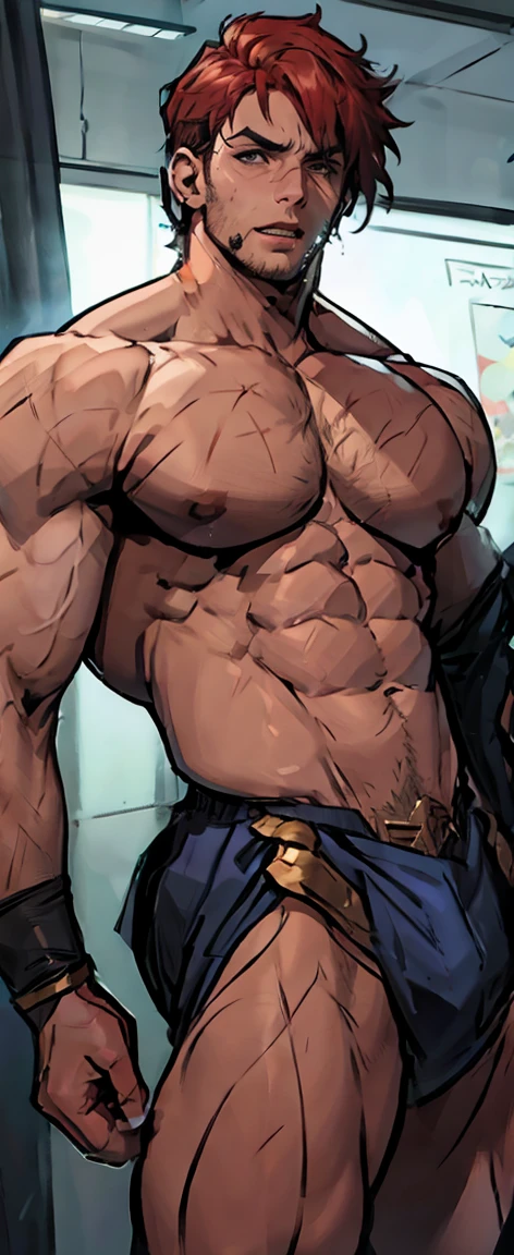 Hot tall muscular male, chris evans face, chris evans picture, tall body, sexy body, the man is doing a Jojo pose