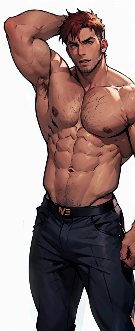 Hot tall muscular male, chris evans face, chris evans picture, tall body, sexy body, the man is doing a Jojo pose