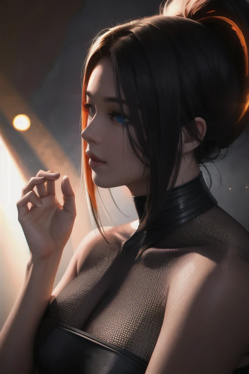 1 cabelo branco bonito fraco, corpo marcado, deitado em um quarto quebrado cheio de sangue, realistic fantasy rendering, super realista 8k octano foto, cores frias, deitado de lado, frente, back, perfect body proportions, Perfect appearance, realismo