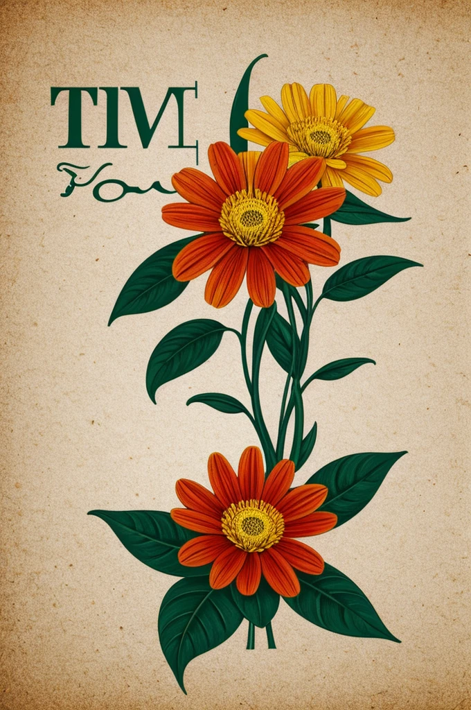 logo with t pinto flowers