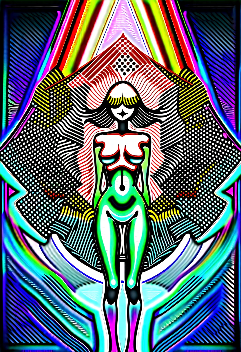 official art, unity 8k wallpaper, ultra detailed, beautiful and aesthetic, masterpiece, best quality, (zentangle, mandala, tangle, entangle), dynamic angle, cowboyshot, nude, perfect female body, puffy nipples, the most beautiful form of chaos, elegant, a brutalist designed, vivid colours, romanticism, by james jean, roby dwi antono, ross tran, francis bacon, michal mraz, adrian ghenie, petra cortright, gerhard richter, takato yamamoto, ashley wood, atmospheric, ecstasy of musical notes, streaming musical notes visible, chinese style