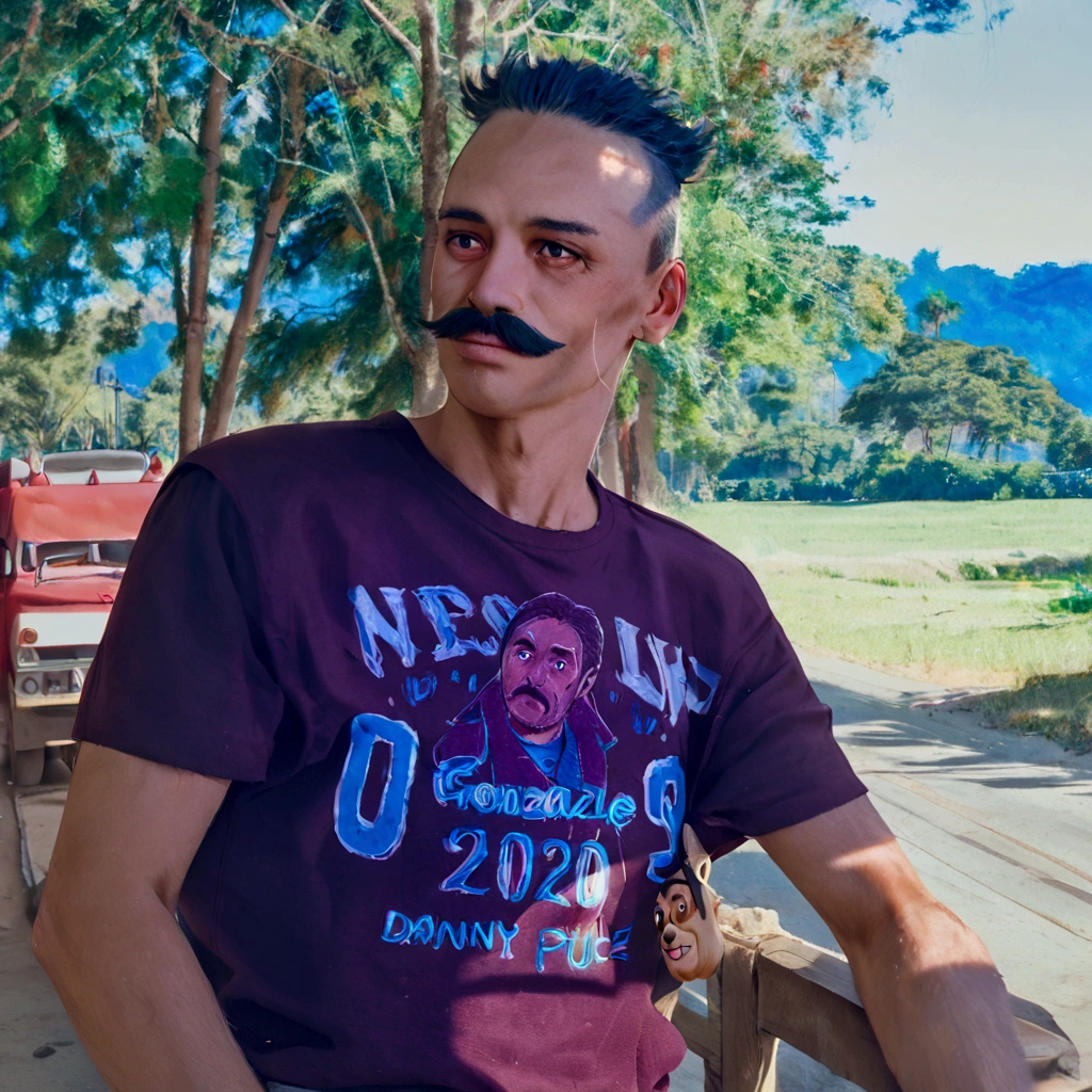 bushy man with mustache and black shirt posing for a photo, profile picture with headshot, taken at the beginning of 2020, inspirado em Christopher Williams, frank dillane as puck, frank dillane, taken in the late 2000s, portrait of Danny González, headshot portrait, half body head shot