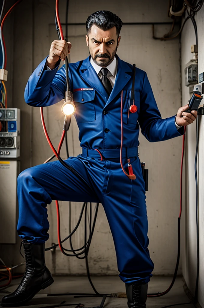 ELECTRICIAN Villain Poses