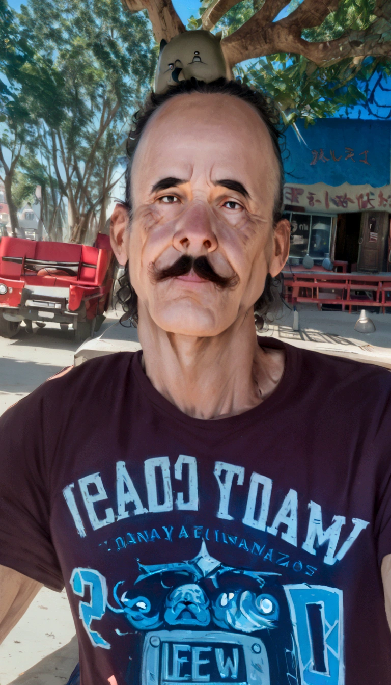 bushy man with mustache and black shirt posing for a photo, profile picture with headshot, taken at the beginning of 2020, inspirado em Christopher Williams, frank dillane as puck, frank dillane, taken in the late 2000s, portrait of Danny González, headshot portrait, half body head shot