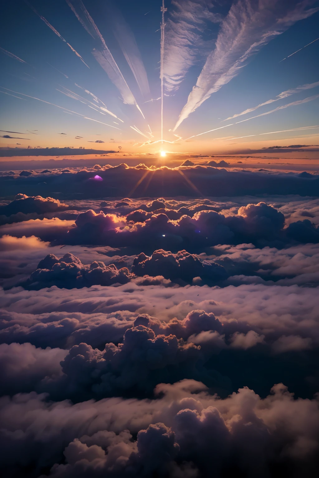 above clouds 5878d6 to sun light fdfc9e fdf8e8 purple sky 935d59 88c0d4 e889a7 