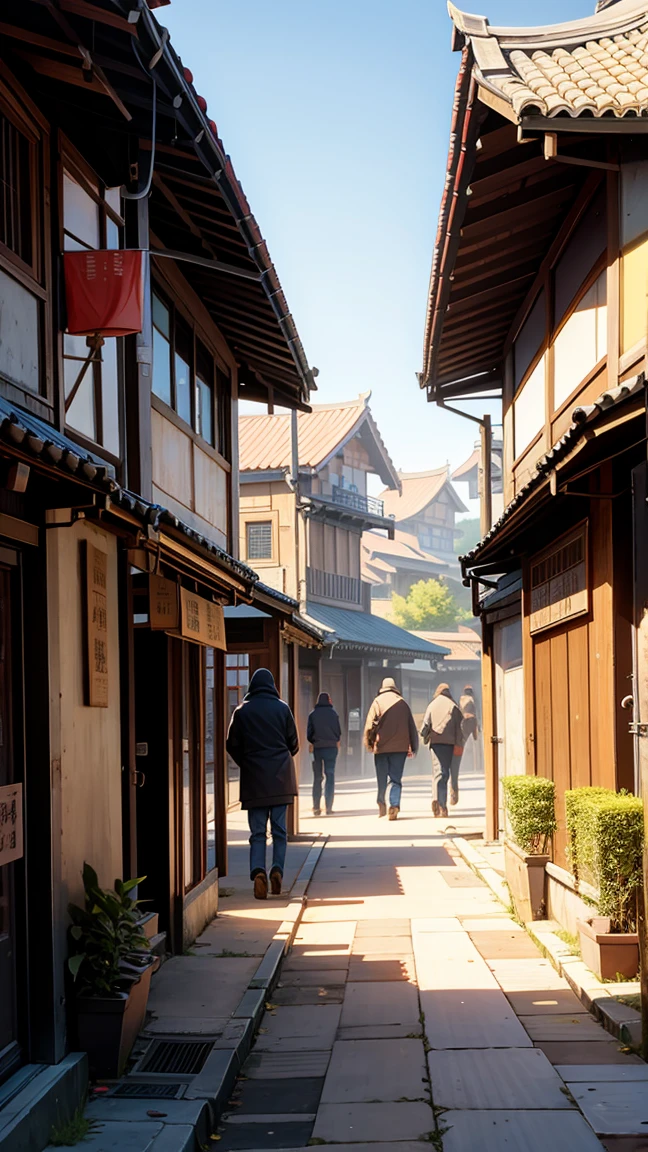 Ancient buildings，Chinese population ，market，nation