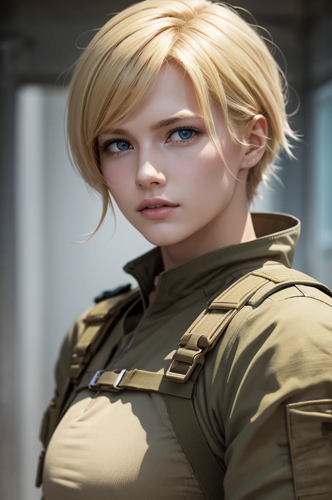Create an image of a blond soldier