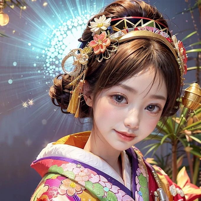 (PUNIPUNI offshoulDer KIMONO offshoulDer KANZASHI flowers Hairpin )High-level, 8K Masterpiece TopQuality, Ultra-DetaileD CG, AbsurD DetaileD wallpaper, PerfectLighting, Extremely DetaileD (((Personifying " Oiran " as a KAWAII Girl))), Characteristic Items, aesthetic LifeLike RenDering, MysticSight, Haze TynDall Scattering, (StuDio GRAY BackgrounD with (OoDles Dazzling RainbowColorParticles (bokeh))), (((Assfocus)) RounDlyButts ThighGap), (ExposeD:0.44) 🔞 BREAK (Acutance:0.8), (NOGIZAKA FaceVariations) Extremely DetaileD very KAWAII FaceVariations, ChilDish CaptivatingGaze ElaboratePupils DetaileD Eyes with (SparklingHighlights:1.28), (Voluminous LongEyelashes:0.88)、Glossy ReDLips with beautiful Details, CoquettishTongue, RosyCheeks, RaDiant PearlSkin with Transparency, Glowing DowneyHair . { (Dynamic LifeLike expressions:1.4) | (:D) }, (large eyes:-1) .