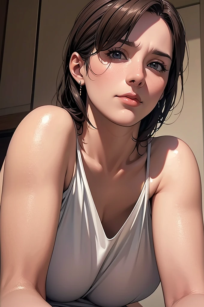 (((From below))),solo,4K, 8K, High resolution, Tabletop:1.2), Super detailed, (Realistic, Photorealisticです, Photorealistic:1.37), Mature Woman, Quiet Woman, Our Women,Mother's,Very sexy,Inside a luxurious castle,Tabletop, Highest quality, Ultra-fine,Maximum resolution, Very detailed, ((Female Knight,Paladin,bikini armor armor,Thigh-high socks,White panties)),Cleavage,Happy Face, Open your mouth,Are standing,Gray Hair,Cowboy Shot,Captivating thighs,shy,Swinging a Sword
