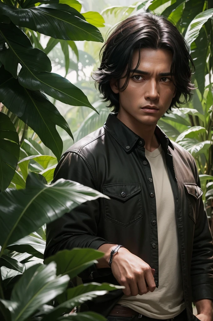 I would like a character from Jurassic Park Moreno black hair color and dark brown eye color