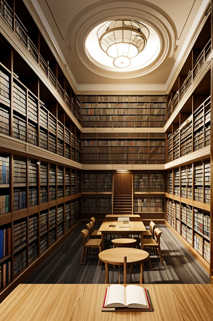 Generate an image about, the library of knowledge