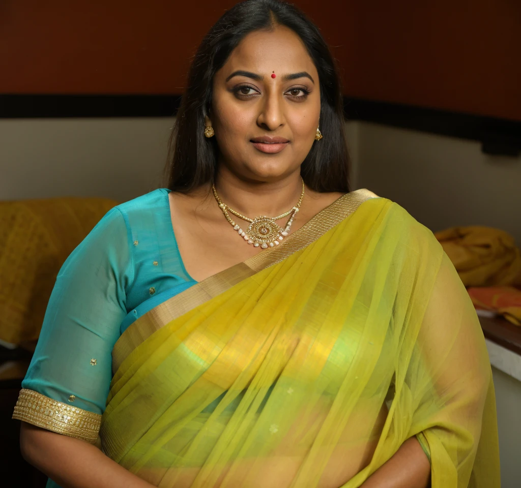 Foto RAW, photorealistic, photography, full body shot, 50 years old Woman, master shot, perfect eyes, goddess like beauty, pierced eyes, perfect thick chubby mallu Desi aunty bhabhi, Wearing a Stanapatta, a chest-band.Saree model, model Photography, Indian saree shoot, Indian traditional wear advertising photography, traditional wear brand shoot, face of Indian actress Sonakshi Sinha, masterpiece, realistic, realism, incredible details,  pleasure, photorealism, detailed skin, skin pores, high contrast, photorealistic Artstation 8k HD digital art trend of high definition and detailed realistic skin texture, ultra detail, realistic skin texture, armature, best quality, ultra high definition, (photorealistic:1.4),, high resolution, detail, raw photo, sweat, Re sharp, by Lee Jefferies Nikon D850 Film Stock Photo 4 Kodak Portra 400 Camera F1.6 Lens Rich Color Ultra Real Realistic Realistic Textures Dramatic Lighting Unreal Engine Trending at Art Station Cinestill 800,(pele altamente detalhada: 1.2), 8k UHD, DSLR, soft-lighting, alta qualidade, grain of film, Fujifilm XT3,she didn't like to wear blouse or bra, she is happy to wear only saree, she hates blouse or bra, detailed hairy armpits, hyper realistic skin, skin pores, sweat, veins, 