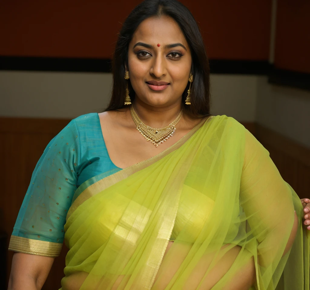 Foto RAW, photorealistic, photography, full body shot, 50 years old Woman, master shot, perfect eyes, goddess like beauty, pierced eyes, perfect thick chubby mallu Desi aunty bhabhi, Wearing a Stanapatta, a chest-band.Saree model, model Photography, Indian saree shoot, Indian traditional wear advertising photography, traditional wear brand shoot, face of Indian actress Sonakshi Sinha, masterpiece, realistic, realism, incredible details,  pleasure, photorealism, detailed skin, skin pores, high contrast, photorealistic Artstation 8k HD digital art trend of high definition and detailed realistic skin texture, ultra detail, realistic skin texture, armature, best quality, ultra high definition, (photorealistic:1.4),, high resolution, detail, raw photo, sweat, Re sharp, by Lee Jefferies Nikon D850 Film Stock Photo 4 Kodak Portra 400 Camera F1.6 Lens Rich Color Ultra Real Realistic Realistic Textures Dramatic Lighting Unreal Engine Trending at Art Station Cinestill 800,(pele altamente detalhada: 1.2), 8k UHD, DSLR, soft-lighting, alta qualidade, grain of film, Fujifilm XT3,she didn't like to wear blouse or bra, she is happy to wear only saree, she hates blouse or bra, detailed hairy armpits, hyper realistic skin, skin pores, sweat, veins, 