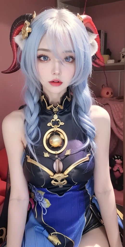 Detailed image quality,Pandora the Witch,wing, Succubus主题,堕落Angel,Excellent,scary,Secret Terror,Tentacles,With eyes,Uncanny Valley Effect,Beast Blood Moon,skeleton,vampire,Hellfire,Dark Queen,Angel,magician magic witch,16岁Angel,Eyes are blue(Pupils as deep as the starry sky),Gorgeous tattoo designs all over the body,Succubus,Dark Queen,Gold Jewelry