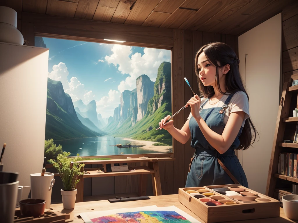 2D, backdrop, painter workshop