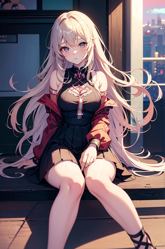 anime girl sitting on a bed with her legs crossed, seductive anime girl, guweiz, the anime girl is crouching, anime moe artstyle, beautiful anime girl squatting, nightcore, trending on cgstation, smooth anime cg art, attractive anime girl, young anime girl, artwork in the style of guweiz, anime visual of a cute girl