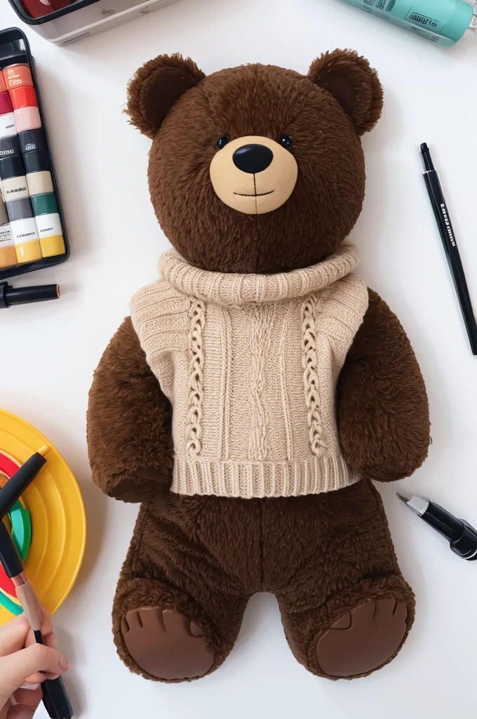 Clumsy Bear Illustrated style
