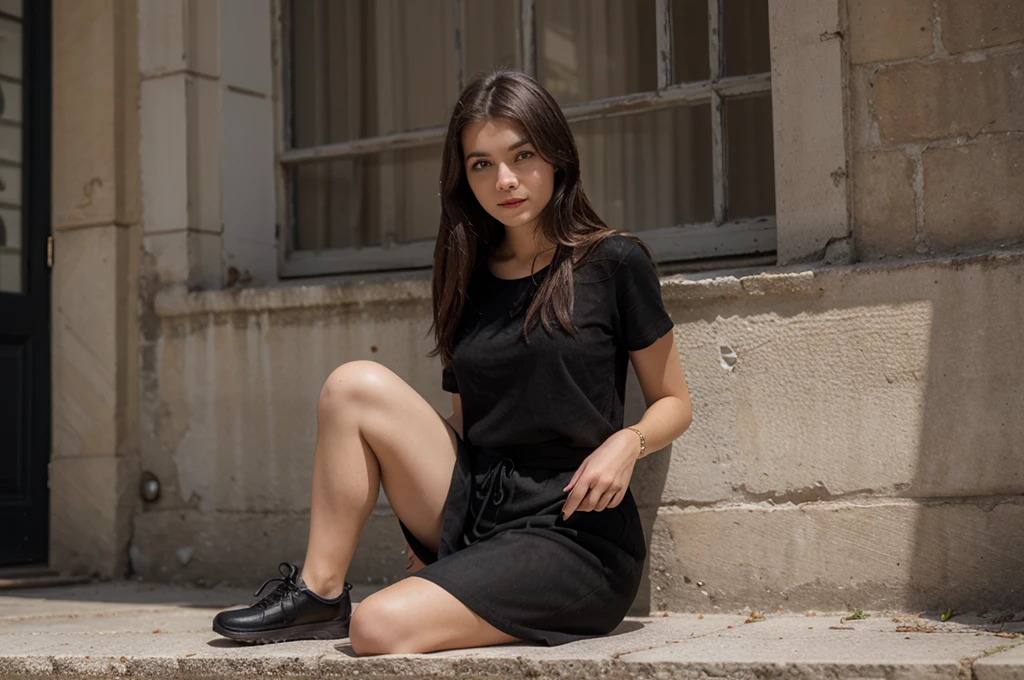 Jeune fille, Dressed in black