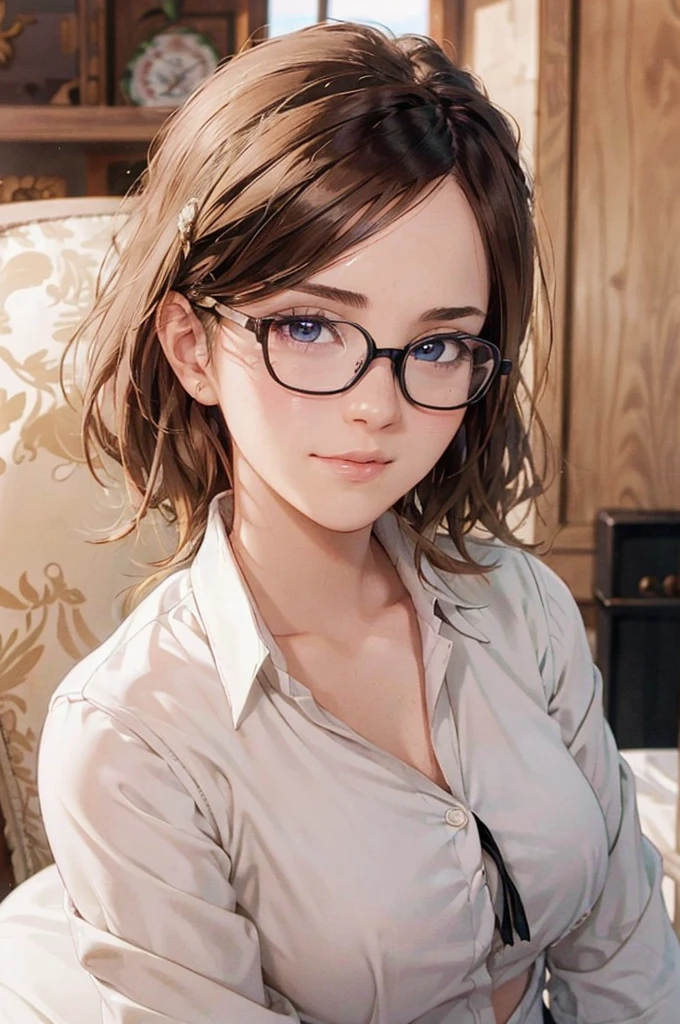 Masterpiece, 最high quality, high quality, High resolution, high quality texture, high quality shadows, High resolution, Beautiful details, Detailed CG, Detailed Texture, Realistic representation of face, Realistic, colorful, delicate, Cinematic Light, Side light, Lens flare, Ray Tracing, sharp concentrated, (1 Girl,concentrated:1.3), ( Intricate details, compensate, PureErosFaceV1:0.5), (細部まで美しいdelicateな顔, 緻密で美しいdelicateな瞳, Perfect Facial Proportions, Dense skin, Optimal ratio of four fingers to one thumb,Unified 8k wallpaper, Arms under chest, Modest chest, Wide Hips, Smooth upper abdomen, 35 years old, blue eyes, glasses, air fortress hair, blonde hair, house wife, the gaze of true love, lips of temptation, A look full of compassion ,a smile full of love, i love you, Acting lovey-dovey, I love you so much I'm crazy,
cabin attendant uniform,white blouse with open neck ,tight fitting black skirt,black stockings, excellent secretary ,working as a secretary, wooden desk, wooden chair,