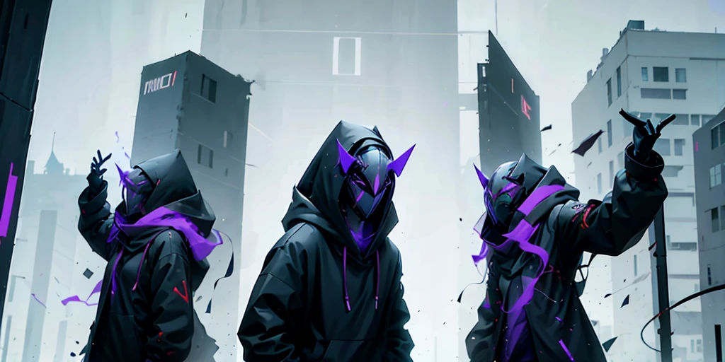 Hackers, anonymous, purple