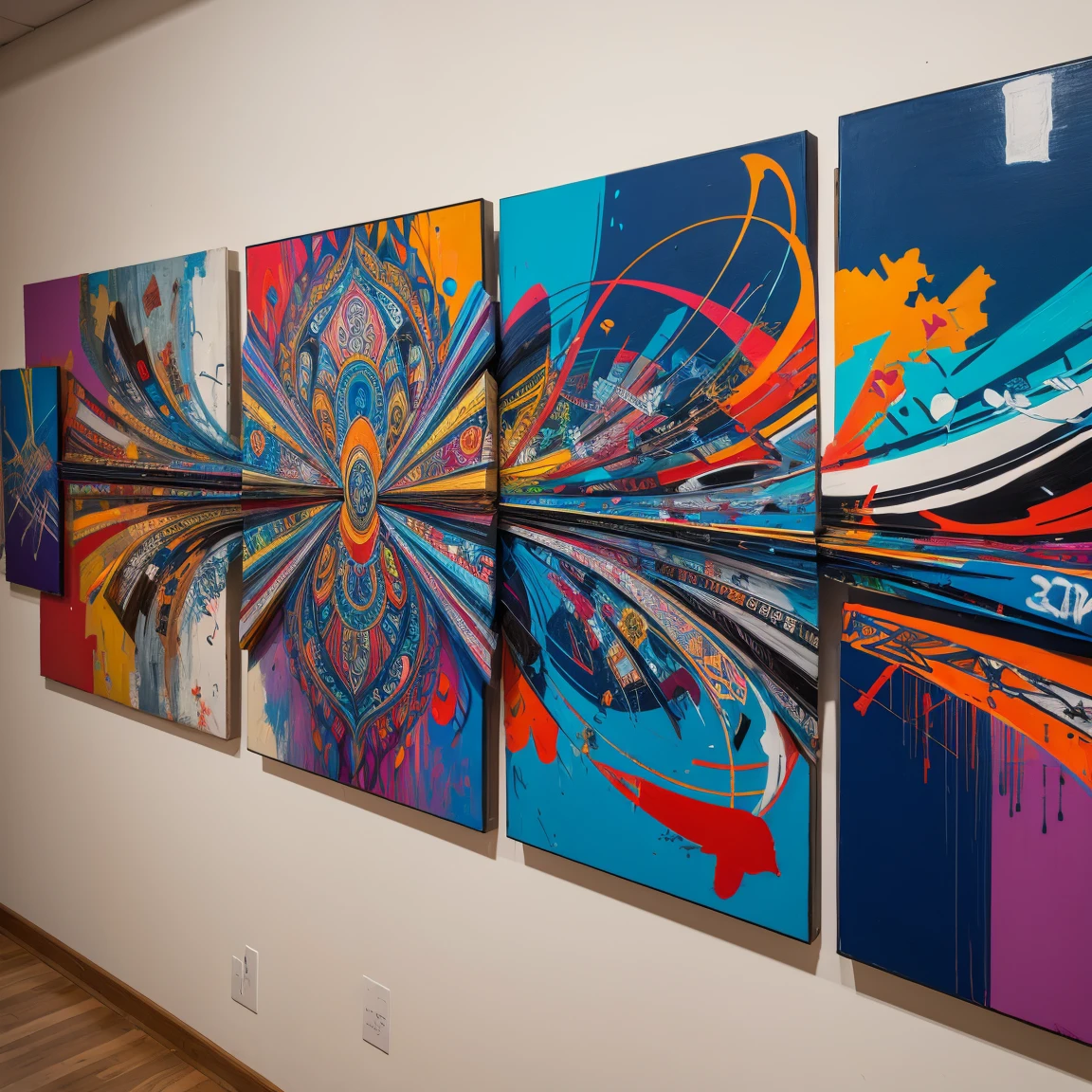 graffiti, abstract painting, art by Lee Quiñones, masterpiece, intricate details, full screen