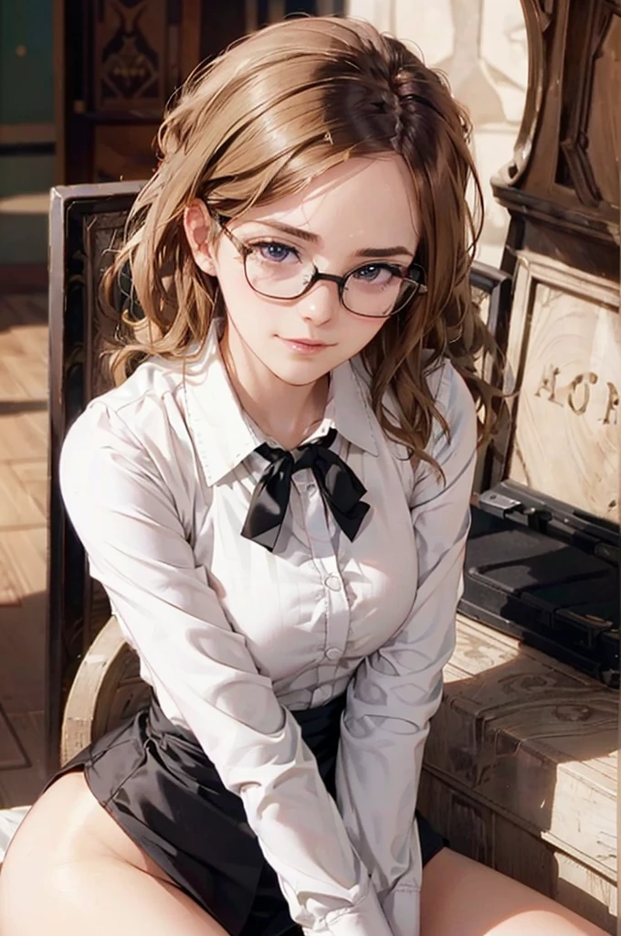Masterpiece, 最high quality, high quality, High resolution, high quality texture, high quality shadows, High resolution, Beautiful details, Detailed CG, Detailed Texture, Realistic representation of face, Realistic, colorful, delicate, Cinematic Light, Side light, Lens flare, Ray Tracing, sharp concentrated, (1 Girl,concentrated:1.3), ( Intricate details, compensate, PureErosFaceV1:0.5), (細部まで美しいdelicateな顔, 緻密で美しいdelicateな瞳, Perfect Facial Proportions, Dense skin, Optimal ratio of four fingers to one thumb,Unified 8k wallpaper, Arms under chest, Modest chest, Wide Hips, Smooth upper abdomen, 35 years old, blue eyes, glasses, air fortress hair, blonde hair, house wife, the gaze of true love, lips of temptation, A look full of compassion ,a smile full of love, i love you, Acting lovey-dovey, I love you so much I'm crazy,
cabin attendant uniform,white blouse with open neck ,tight fitting black skirt,black stockings, excellent secretary ,working as a secretary, wooden desk, wooden chair,