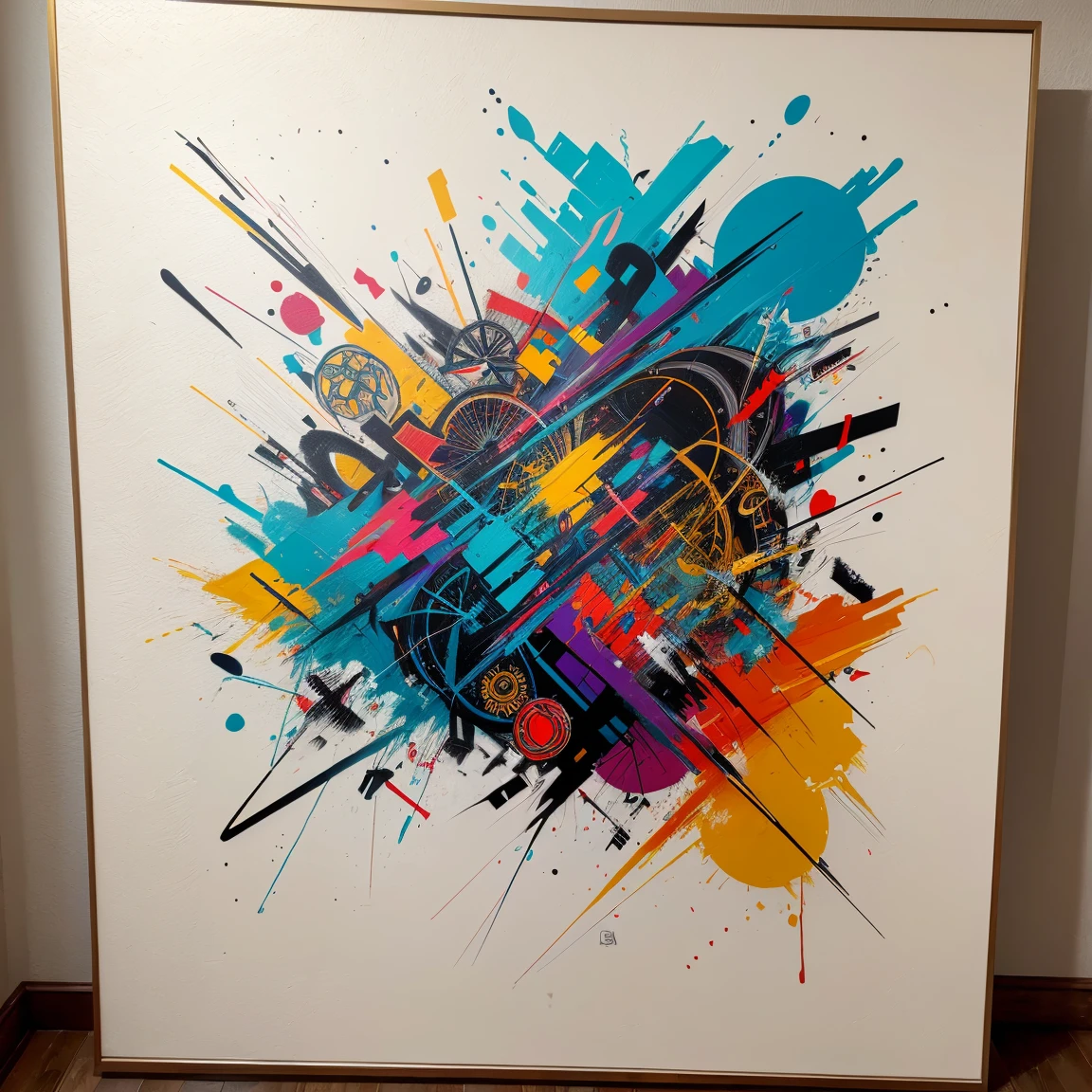 graffiti, abstract painting, art by Lee Quiñones, masterpiece, intricate details, design