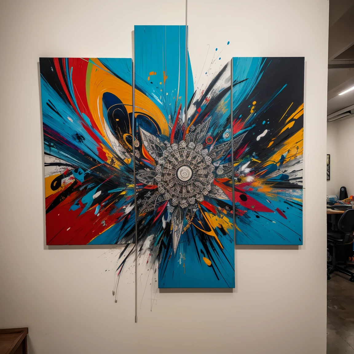 graffiti, abstract painting, art by Lee Quiñones, masterpiece, intricate details, design
