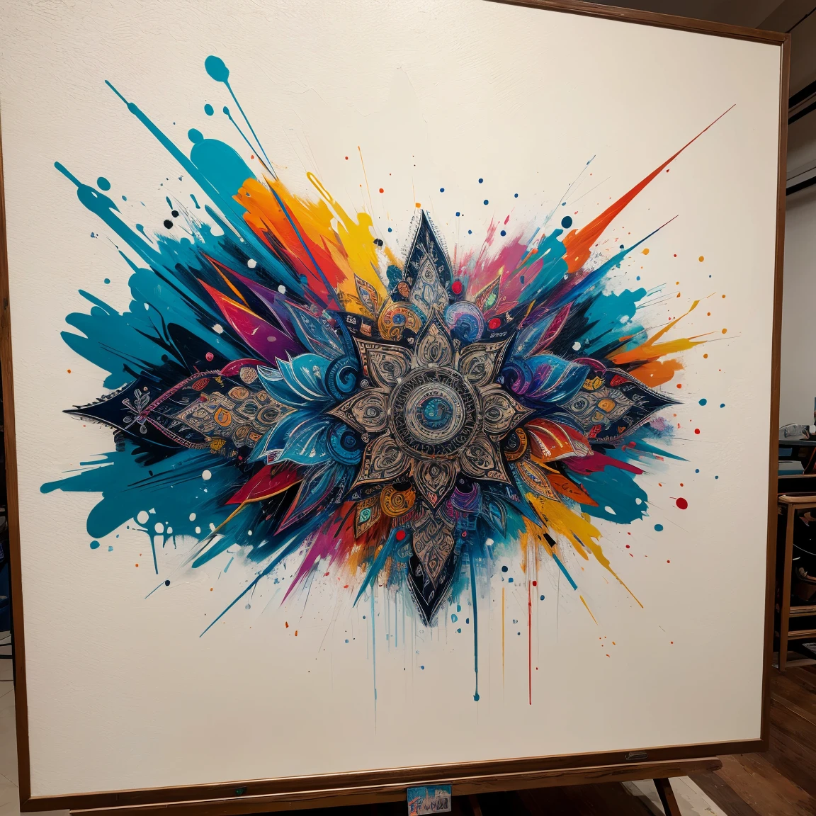graffiti, abstract painting, art by Lee Quiñones, masterpiece, intricate details, design