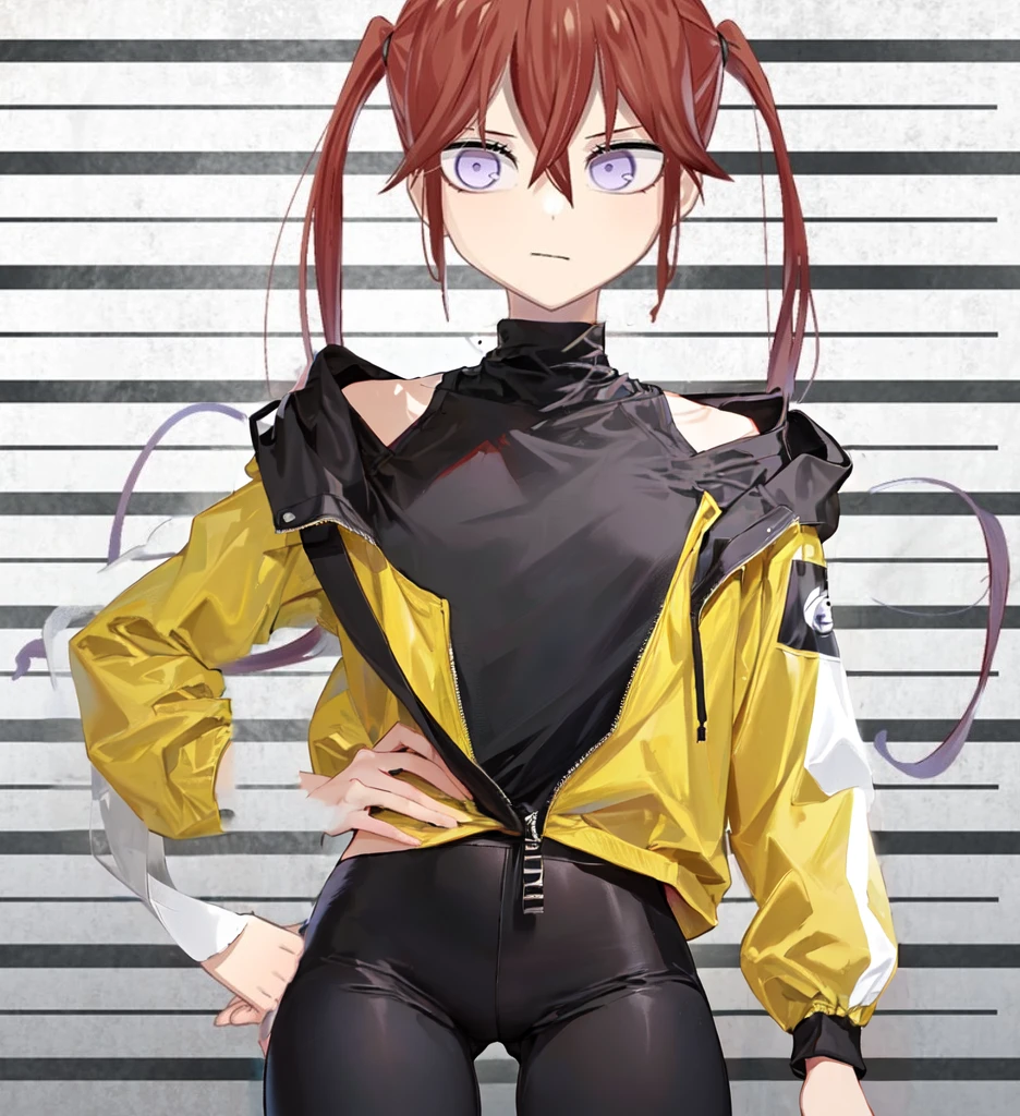 Black hoodie, skinny pants, slim thighs,